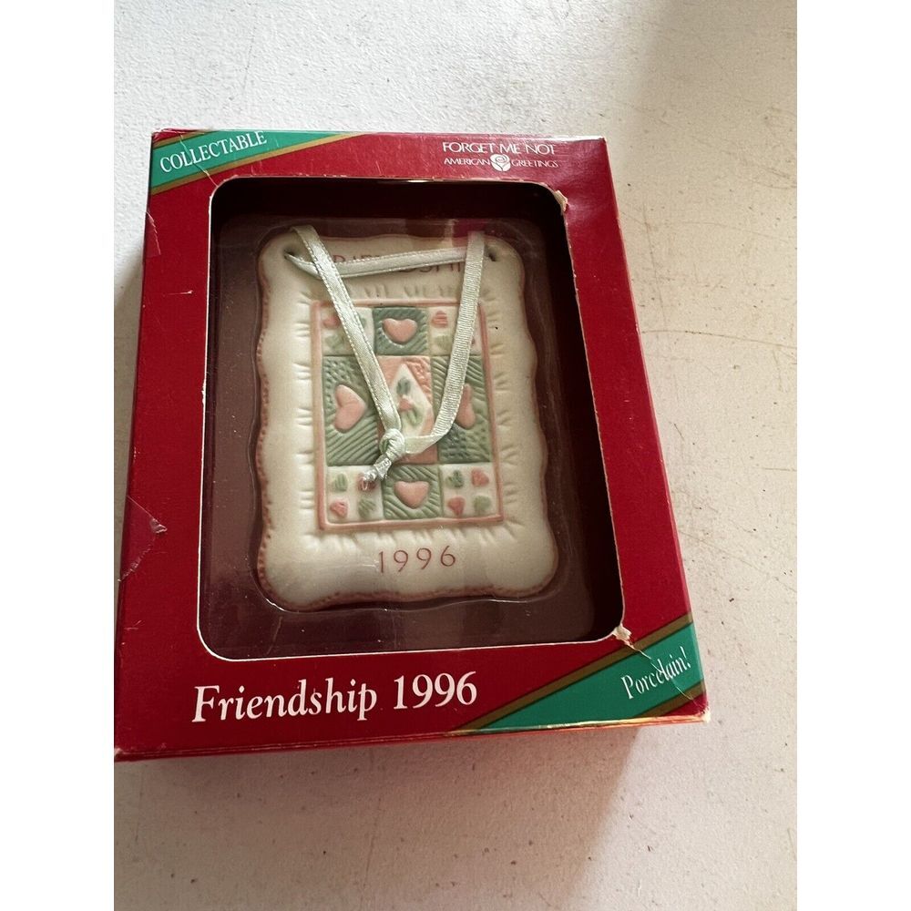Forget Me Not‎ American Greetings Ornament Friendship 1996~ Christmas